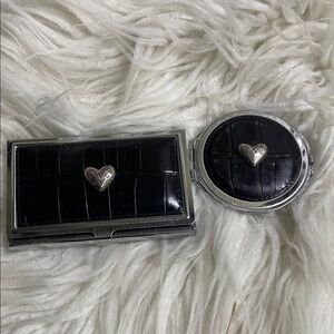 Brighton Black and Silver Heart Accessories Set